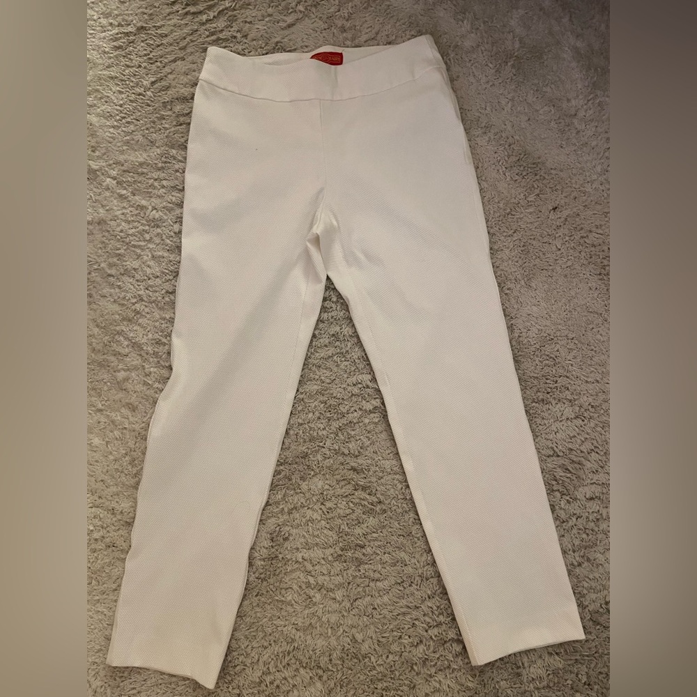 Krazy Larry Women’s White Textured Pants Sz 8